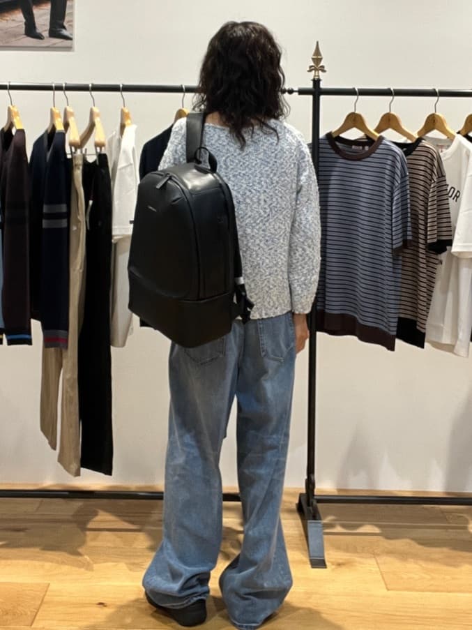 misaさんの「DRESSTERIOR｜ヴィンテージ加工ワイドデニムパンツ」を使ったコーディネート