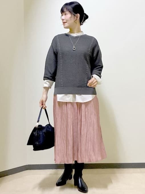  beni_gingerさんの「Reflect｜【パンツ合わせにぴったり◎】ゆったりオフボディニット」を使ったコーディネート