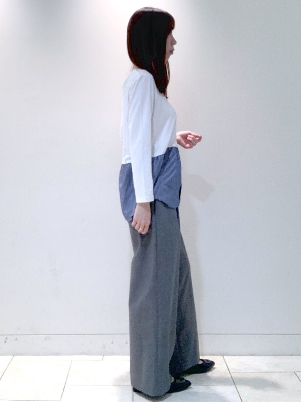 ヤマグチさんの「Reflect｜【すっきりシルエット】ワイドクロップドパンツ」を使ったコーディネート