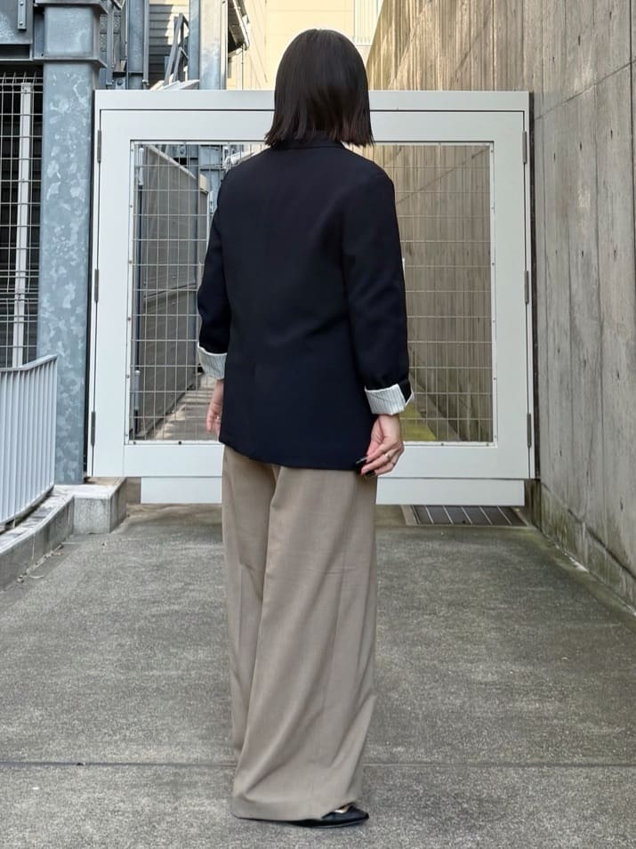 chさんの「THE SHOP TK｜【今羽織るなら】ダブルブレストジャケット【セットアップ可/洗える】」を使ったコーディネート