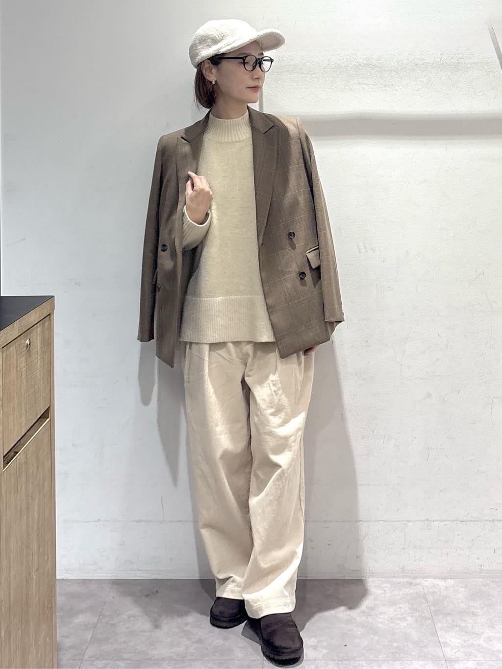 たけねぇさんの「OPAQUE.CLIP｜コーデュロイタックワイドパンツ【洗濯機OK】」を使ったコーディネート