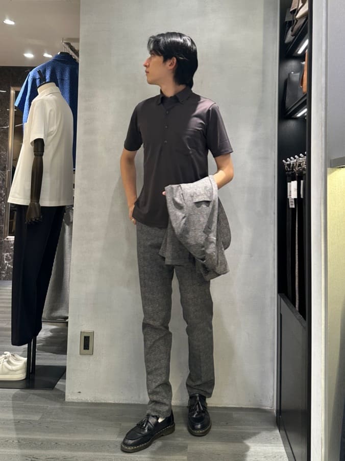 kotonaさんの「TAKEO KIKUCHI｜【抗菌防臭】COOL DOTS（R）ドビープリント パンツ」を使ったコーディネート