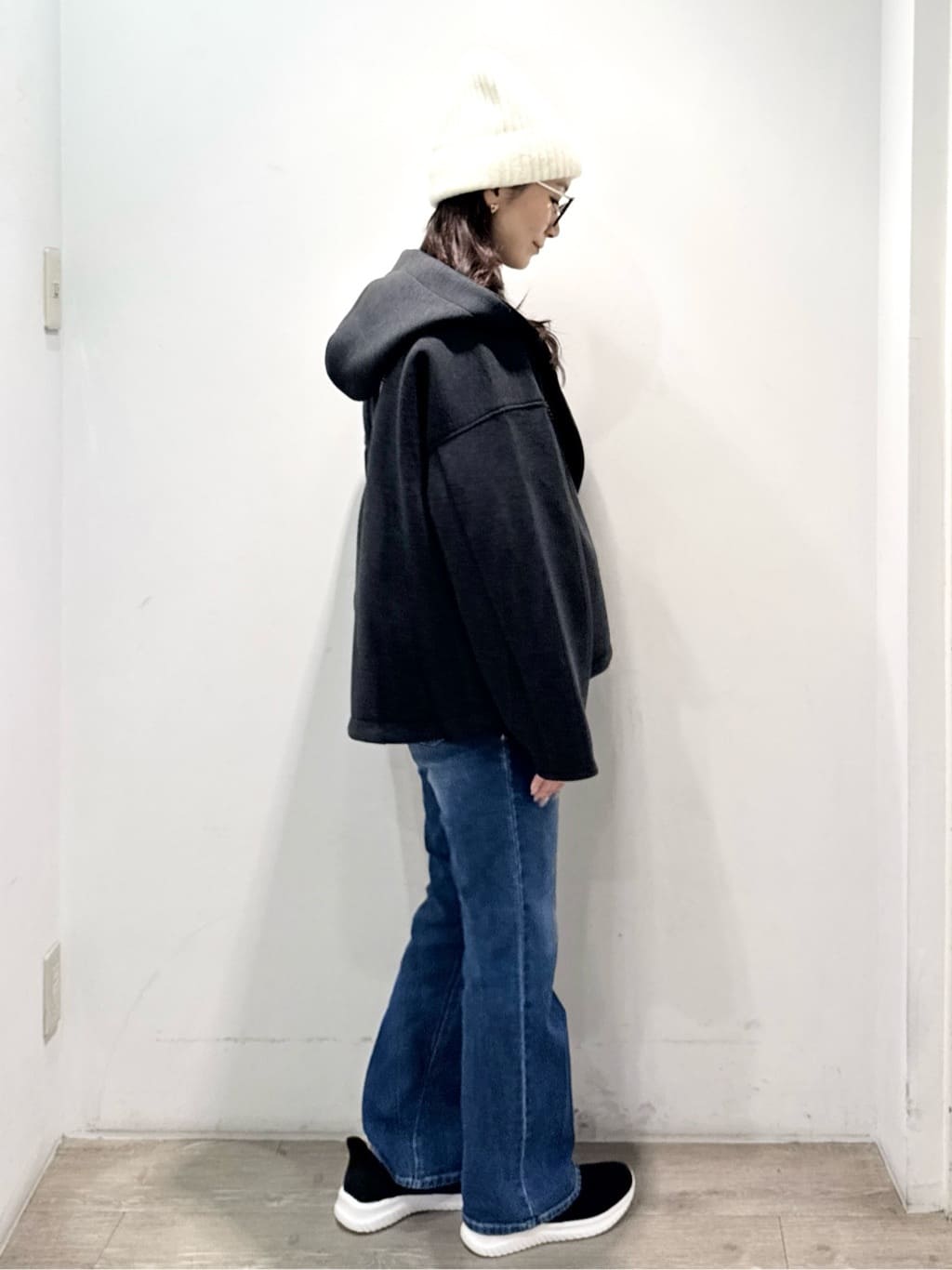 yuicciさんの「OPAQUE.CLIP｜フリルドッキングニット【洗濯機OK】」を使ったコーディネート