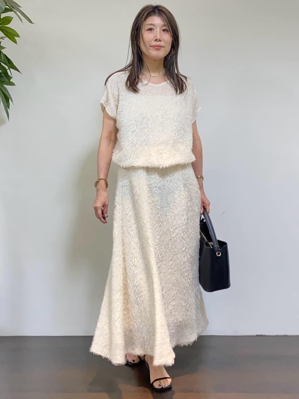 tomoさんの「UNTITLED｜【古畑星夏さん着用/スクエアインナー】コットンタンクトップ」を使ったコーディネート