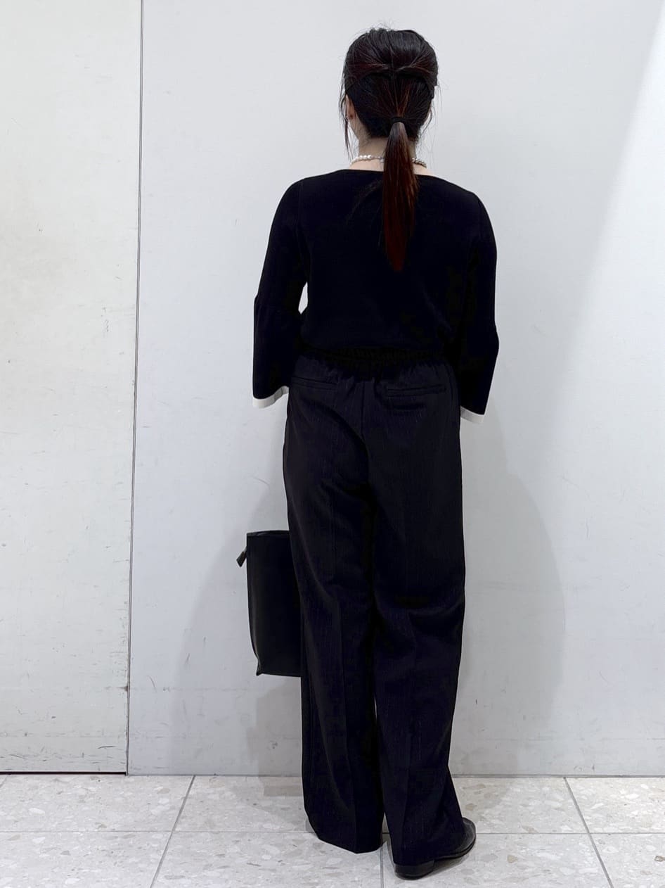 mameさんの「OPAQUE.CLIP｜フリルペプラムジレ／セットアップ対応可【洗濯機洗い可】」を使ったコーディネート