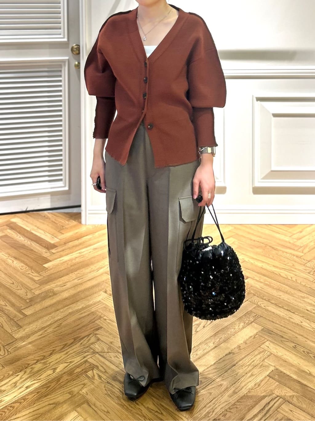 cocoさんの「DRESSTERIOR｜◆ソフトレザーバレエシューズ」を使ったコーディネート