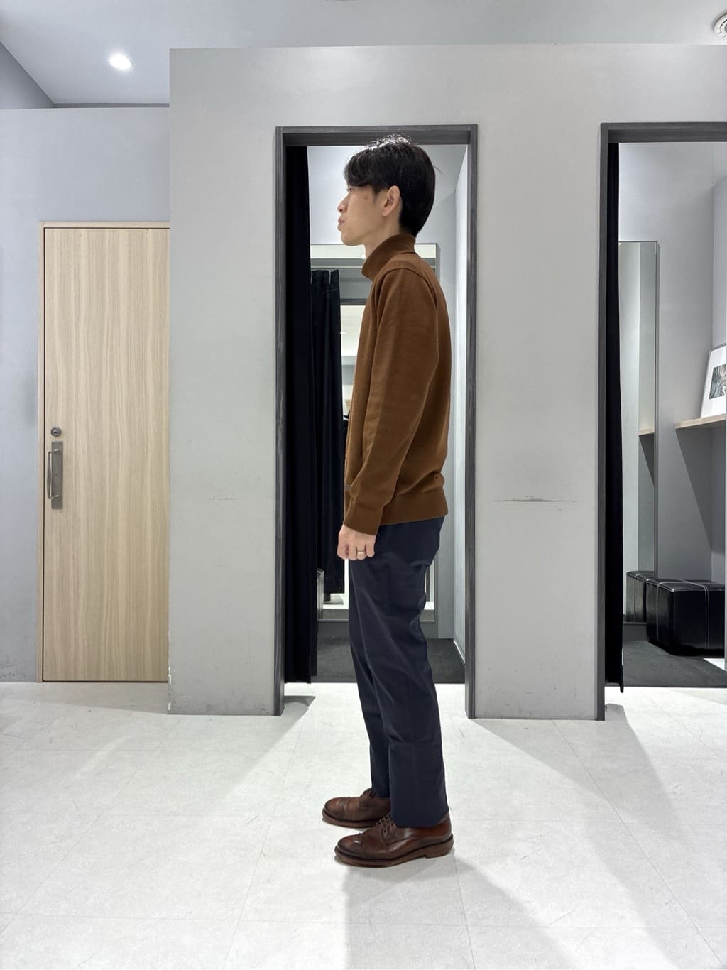 わいずみさんの「TAKEO KIKUCHI｜【None Of Stress】ストレッチ ダウンブルゾン」を使ったコーディネート