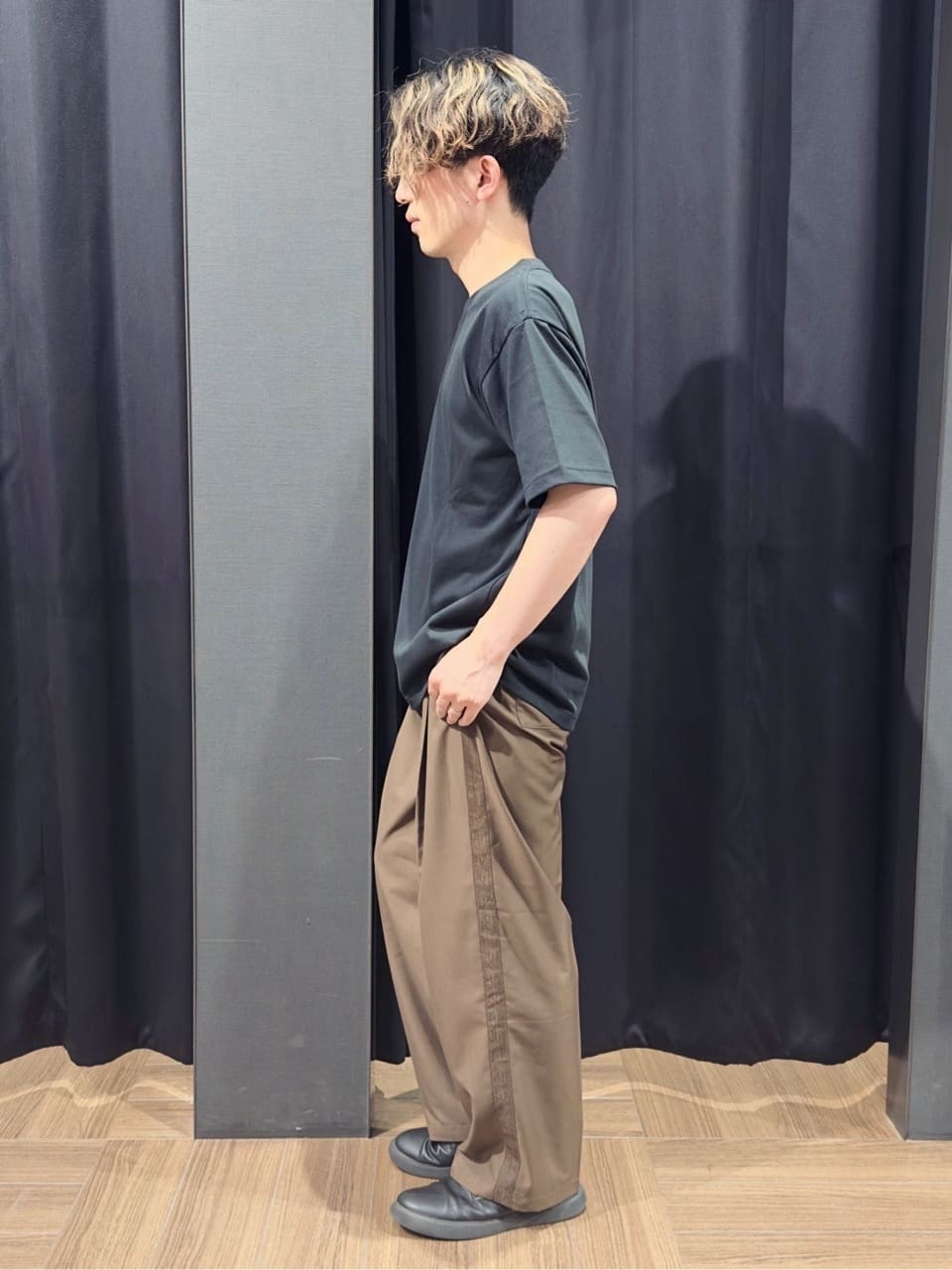 tomoyaさんの「THE SHOP TK｜シャリルジャージ カーディガン 洗濯機OK/吸水速乾/イージーケア/セットアップ可」を使ったコーディネート