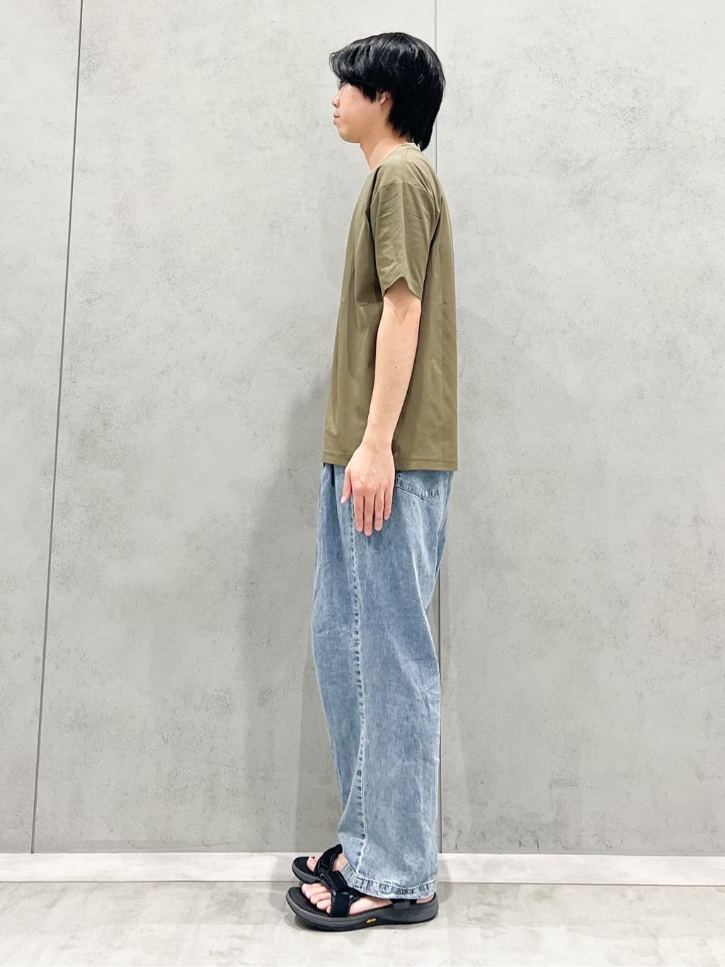 SHI-MAさんの「THE SHOP TK｜パーフェクテックリンクス半袖Tシャツ 【接触冷感／吸水速乾／UVカット／洗濯機OK】」を使ったコーディネート