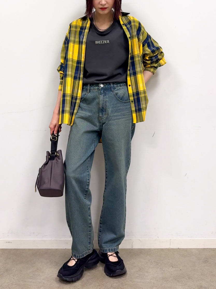 𝐜𝐡𝐢𝐤𝐚さんの「SHOO･LA･RUE｜【S-LL/ひんやり/UV】選べる6柄でそれぞれ欲しくなる プリントTシャツ」を使ったコーディネート