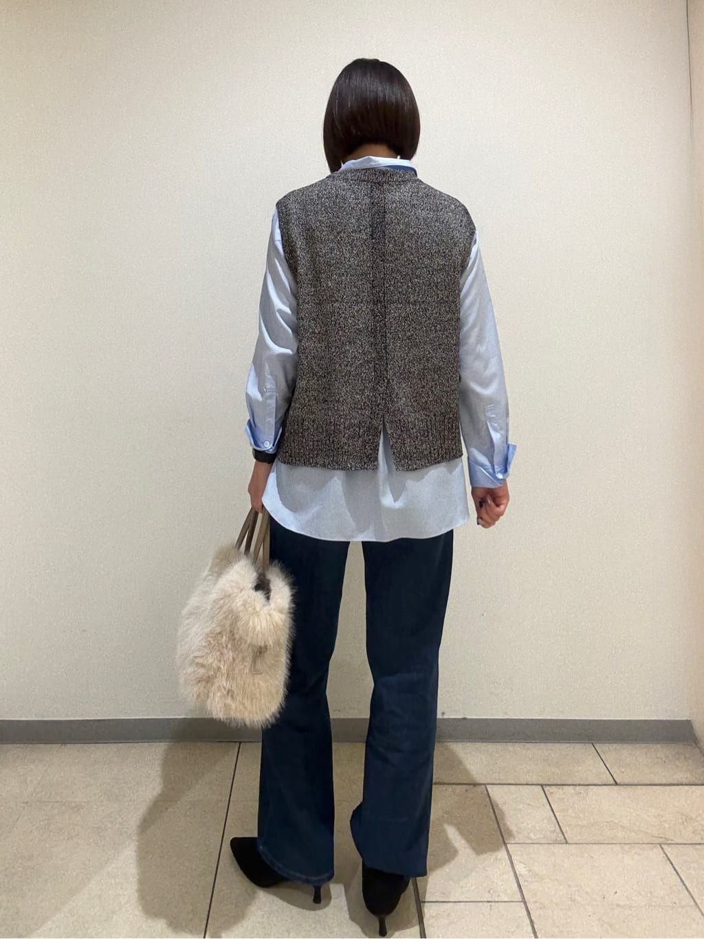 Itoさんの「UNTITLED｜【グレー/ブルー/ジーンズ】ソフトワイドデニムパンツ」を使ったコーディネート