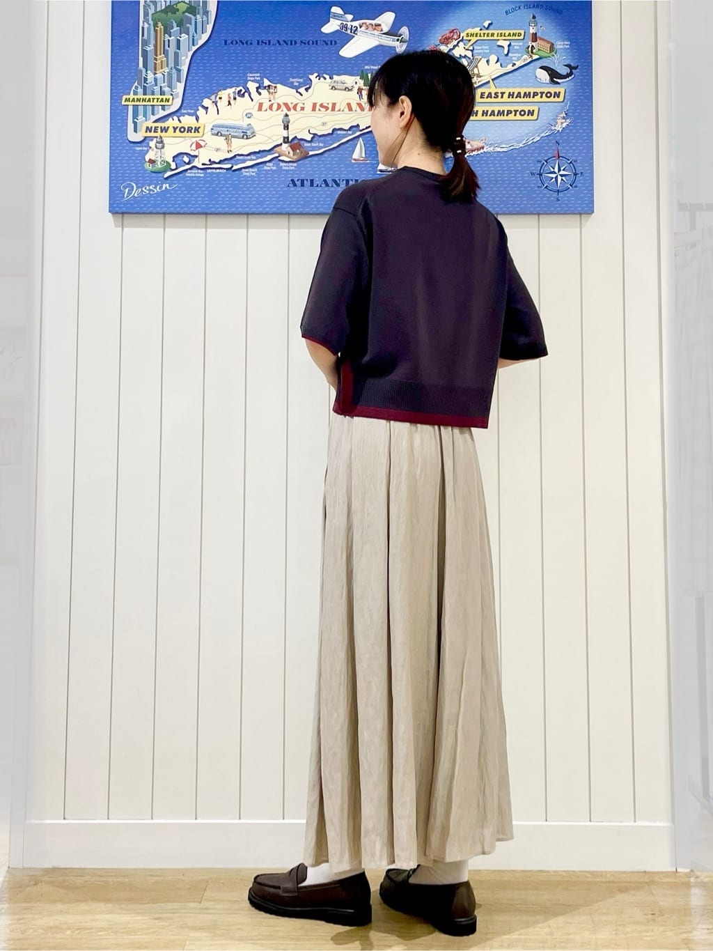 uwatokoさんの「Dessin｜【洗える】バイカラーショート丈ニット」を使ったコーディネート