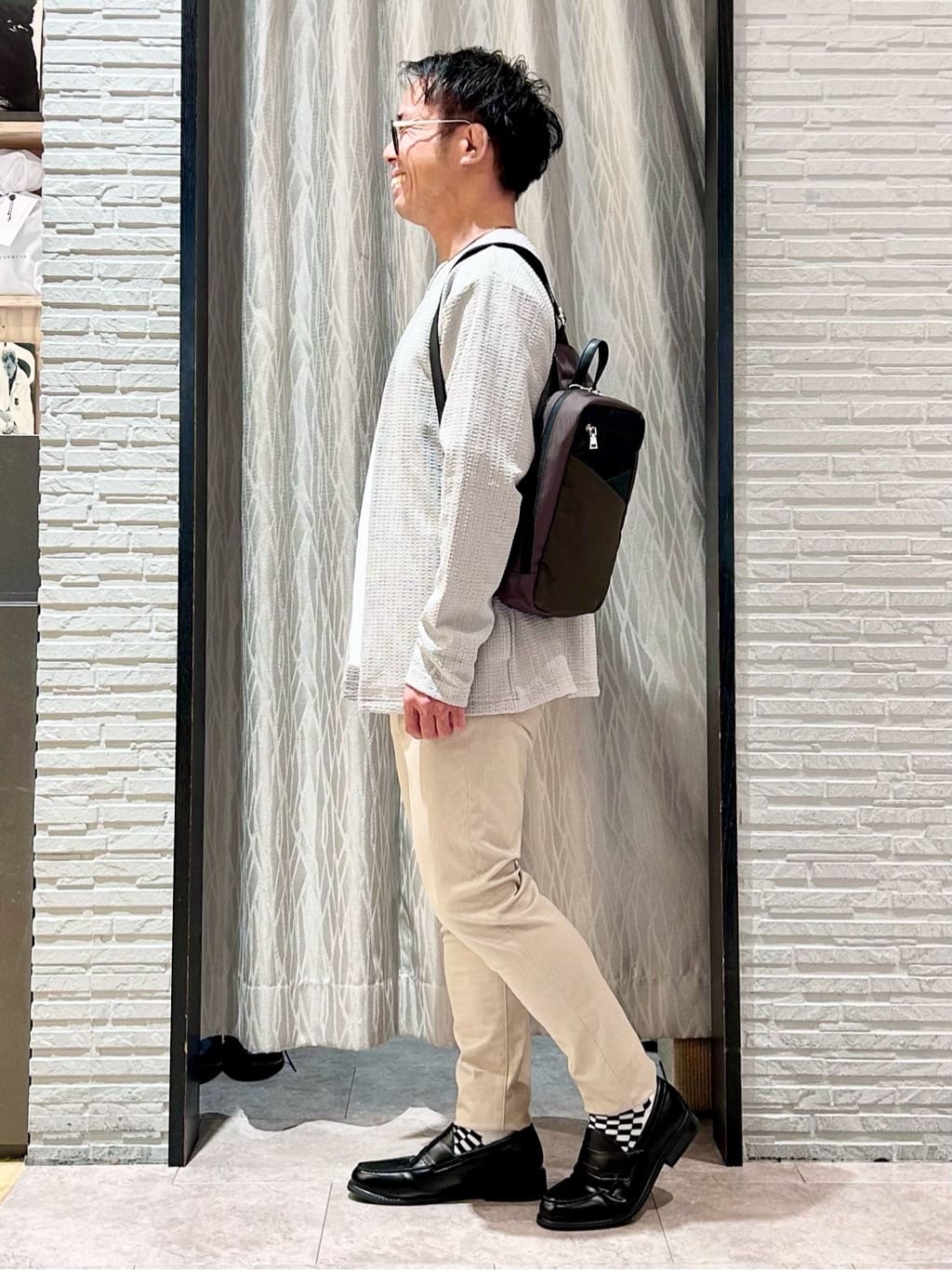 KENJI Iさんの「THE SHOP TK｜【セットでお買い得！！】長袖カーディガン＋半袖Tシャツ　洗濯機OK/吸水速乾(Tシャツのみ)」を使ったコーディネート