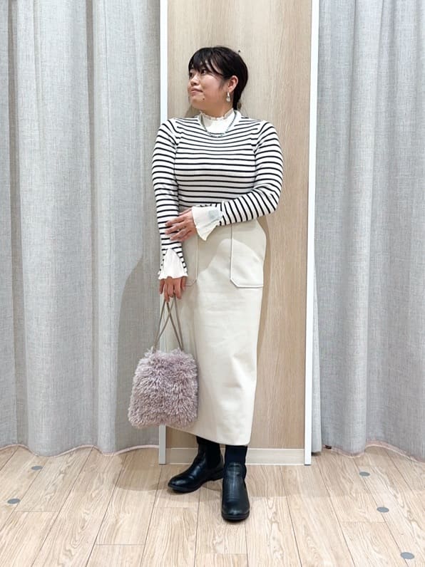 naoさんの「grove｜【ウール混】軽やかに羽織れるショートコート」を使ったコーディネート