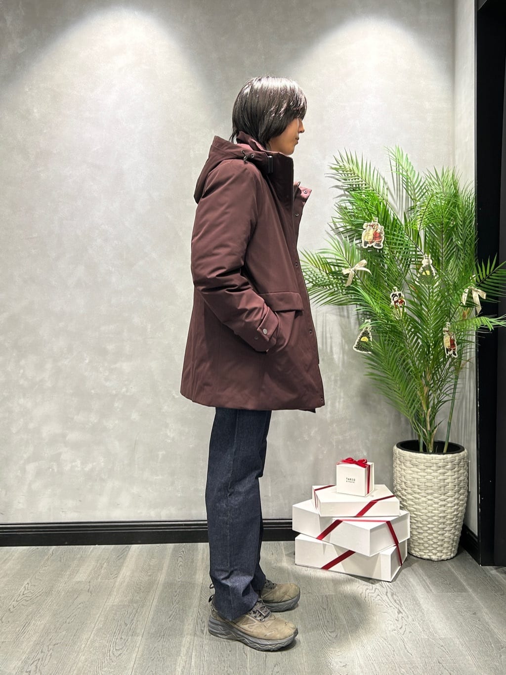 ruiさんの「TAKEO KIKUCHI｜【None Of Stress】ストレッチ ダウンブルゾン」を使ったコーディネート