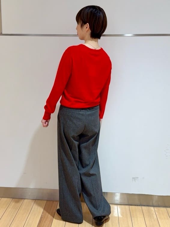 あやさんの「UNTITLED｜【アンサンブル可/洗える/ウール100%】クルーネックウールニット」を使ったコーディネート
