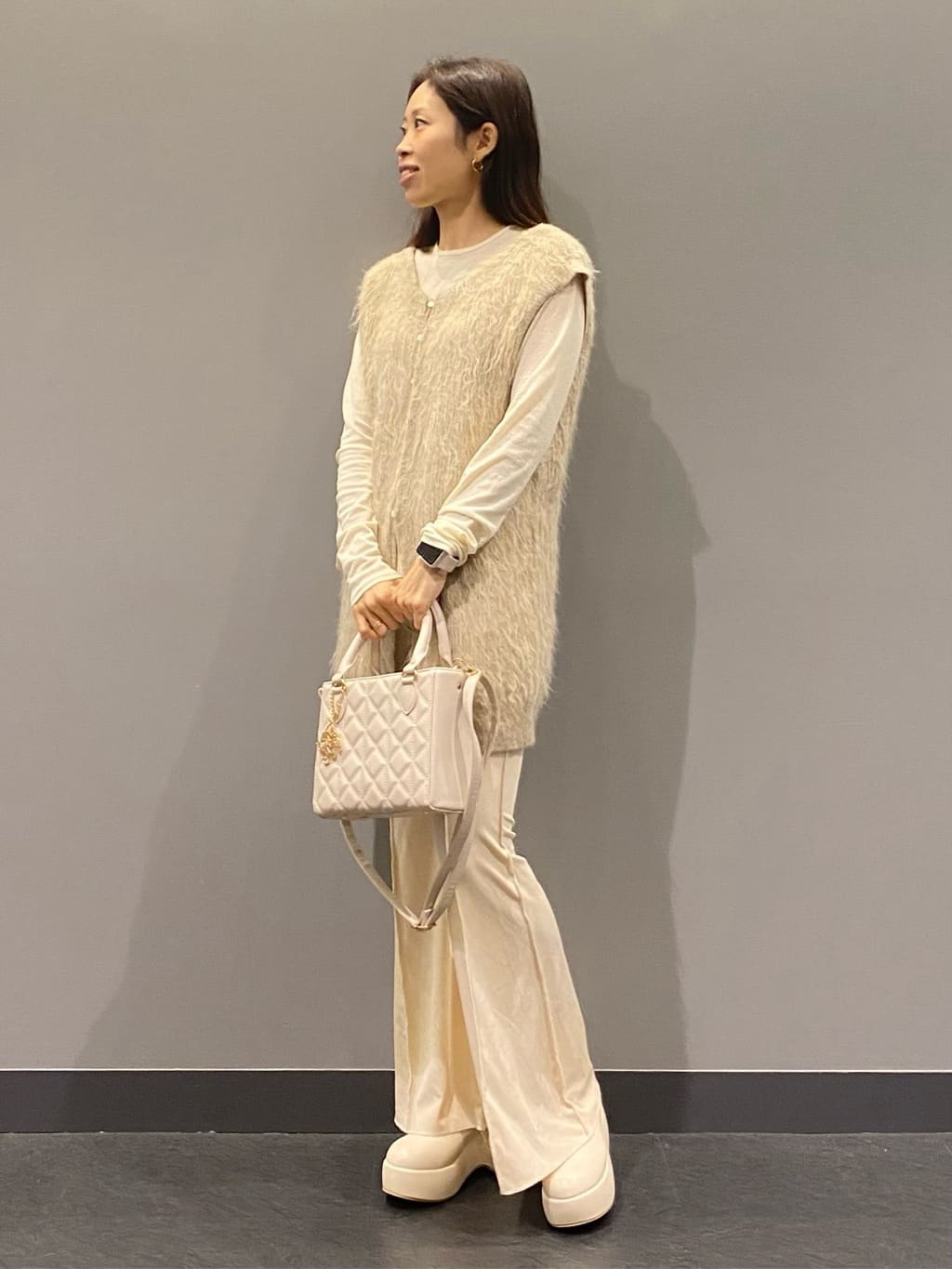 hiraさんの「ESPERANZA｜キルティング2WAYトートバッグ」を使ったコーディネート