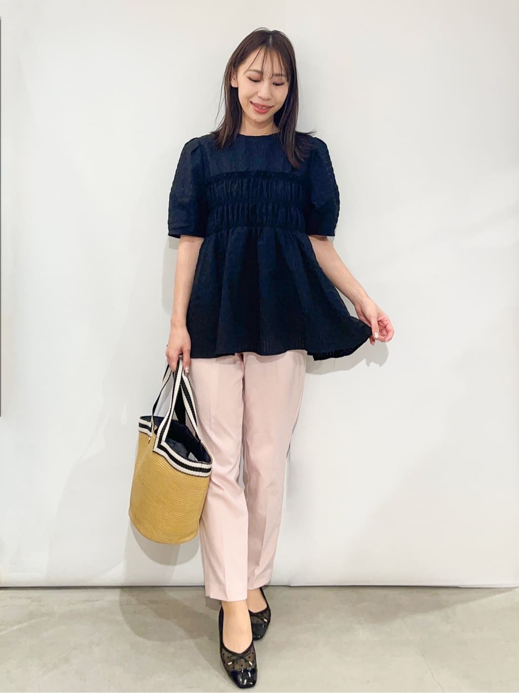 sayaさんの「OPAQUE.CLIP｜【定番/6color】名品フラットバレエシューズ」を使ったコーディネート