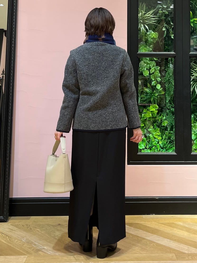 ogataさんの「DRESSTERIOR｜ウールブレンドチェックストール」を使ったコーディネート