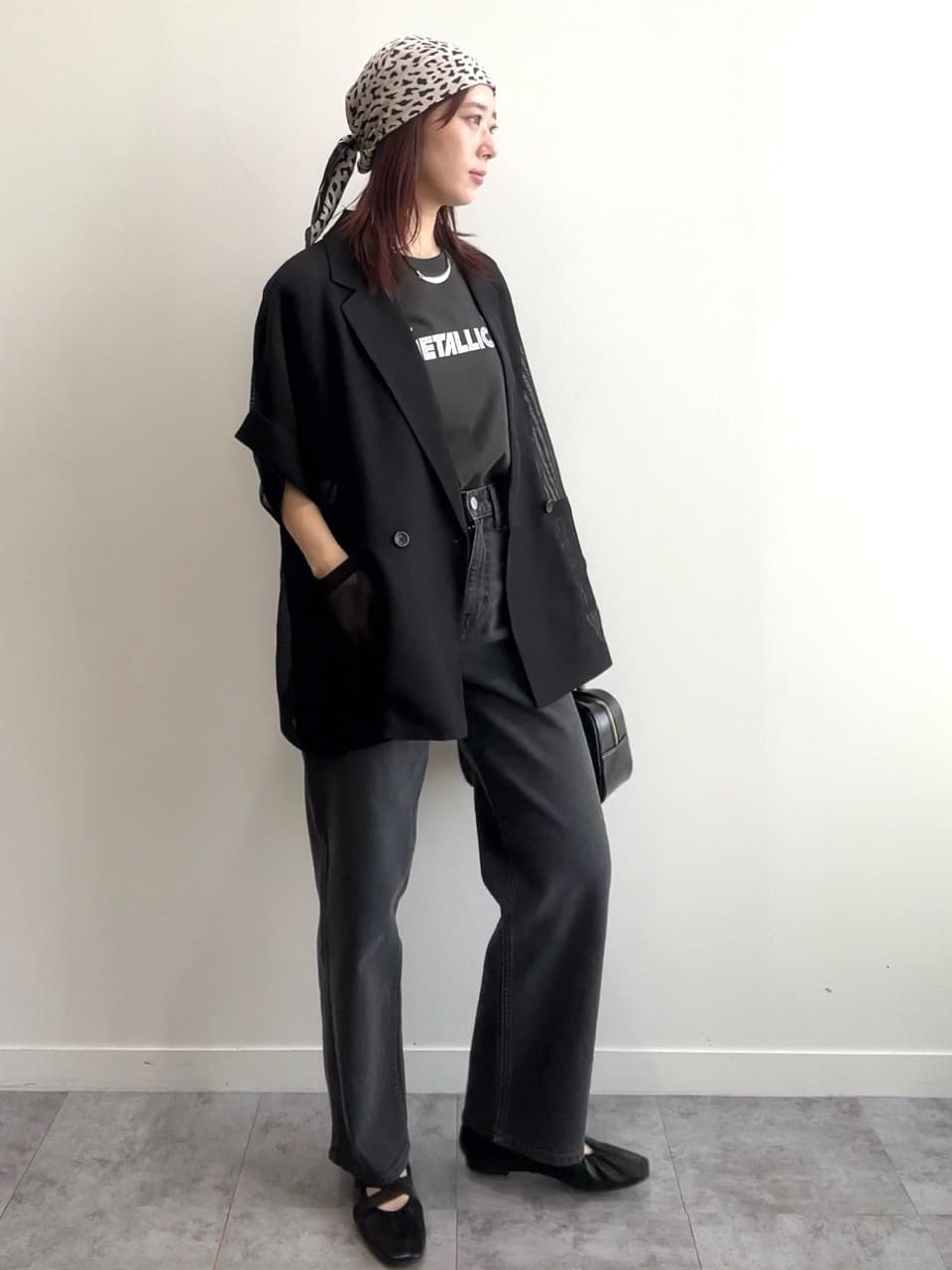 RINAさんの「OPAQUE.CLIP｜メッシュテーラードジャケット【洗濯機洗い可】」を使ったコーディネート