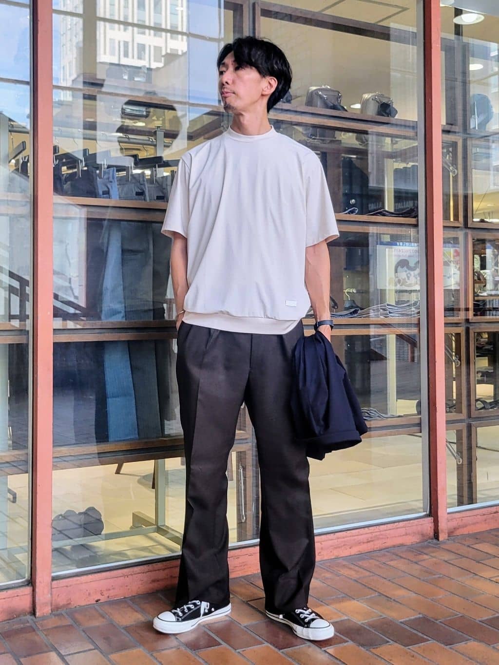 piroyaさんの「TAKEO KIKUCHI｜リラックス カーディガン ジャケット」を使ったコーディネート