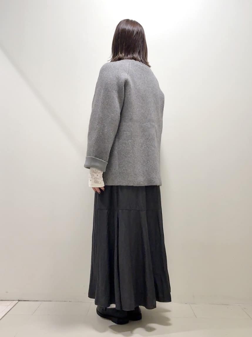YUIさんの「UNTITLED｜【軽アウター/ミドル丈】ウールニットコーディガン」を使ったコーディネート