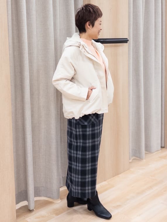 シュウコさんの「grove｜【名品アウター/3WAY・はっ水】ボアライナー付マウンテンパーカ」を使ったコーディネート