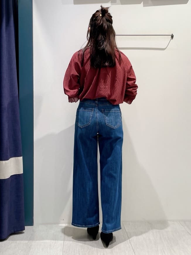 haruさんの「grove｜【美シルエット/選べる着丈】大人のためのバギーデニム」を使ったコーディネート