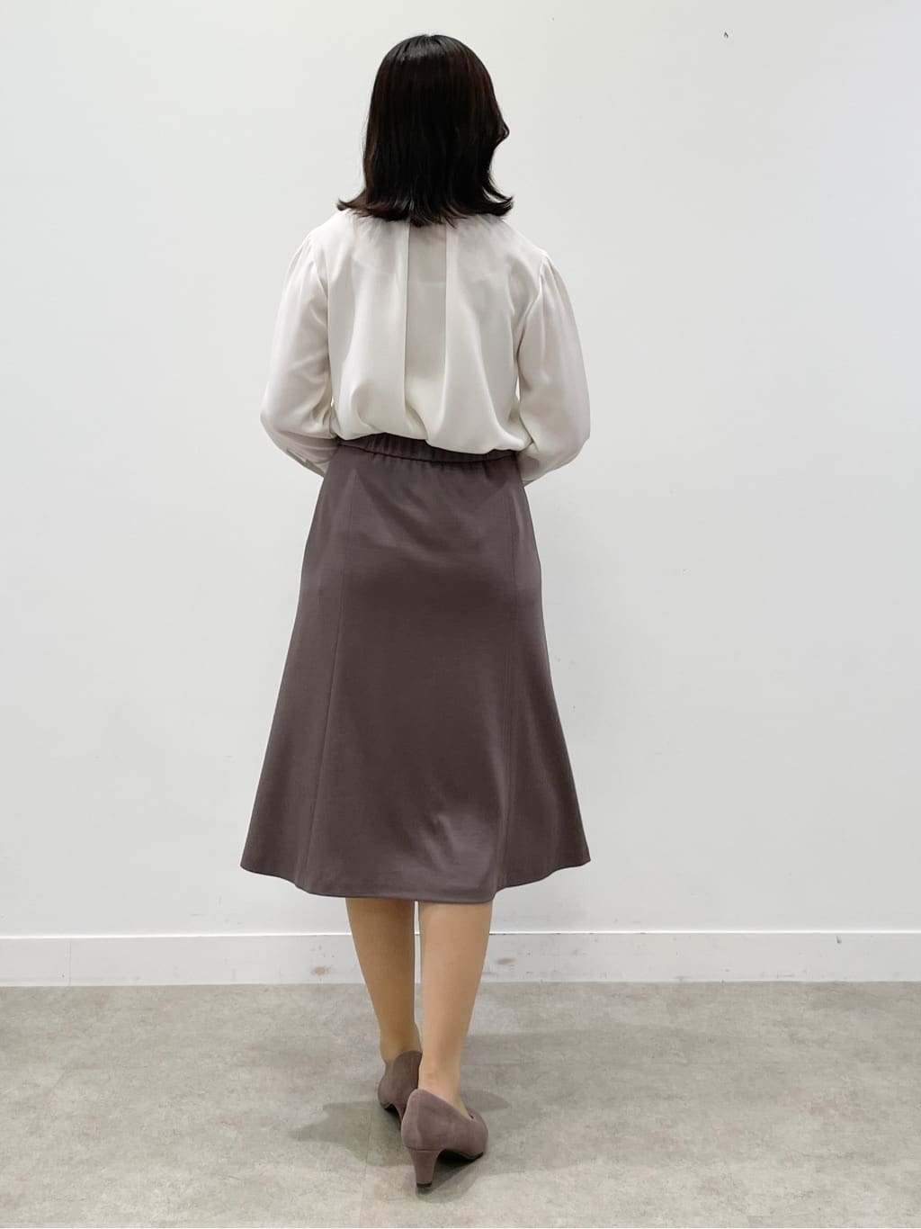 yukariさんの「Reflect｜【配色ボウタイ付き】八分袖ジョーゼットブラウス」を使ったコーディネート