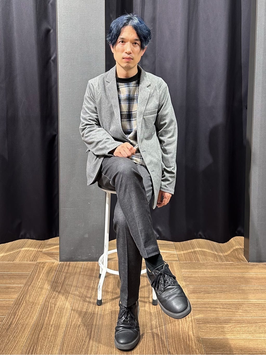 tomoyaさんの「THE SHOP TK｜ホームスパンジャージジャケット【セットアップ可/洗濯機OK】」を使ったコーディネート