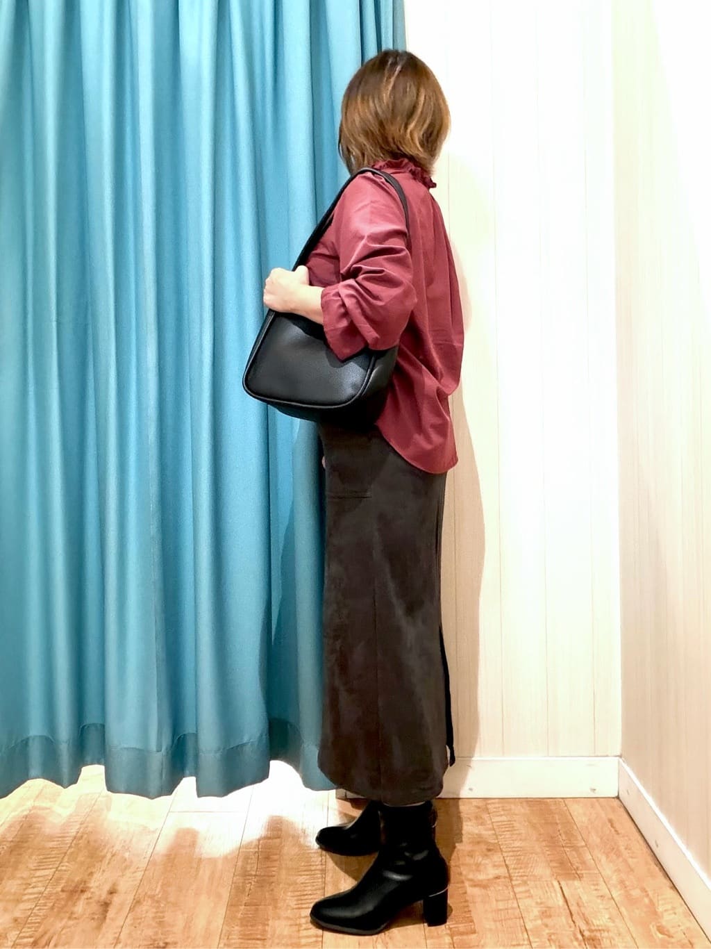 もっちさんの「SHOO･LA･RUE｜【S-LL/洗濯後しわになりにくい/吸水速乾/UV】大人フェミニンな装いに 襟フリルブラウス」を使ったコーディネート