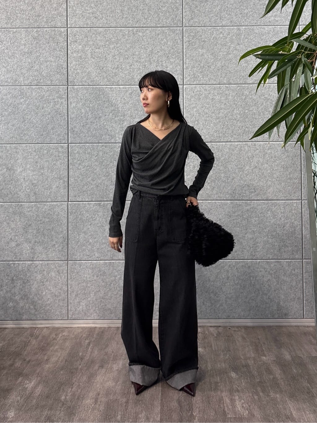 rinaさんの「INDIVI｜ロールアップデニム」を使ったコーディネート