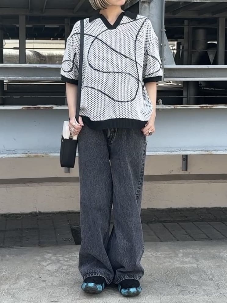 川本葵さんの「tk.TAKEO KIKUCHI｜」を使ったコーディネート