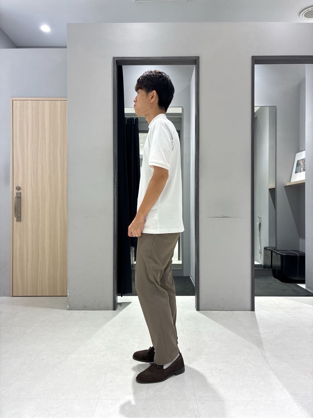 わいずみさんの「TAKEO KIKUCHI｜【COOL CITY WEAR】インドライ天竺モックネック プルオーバー /吸汗速乾」を使ったコーディネート