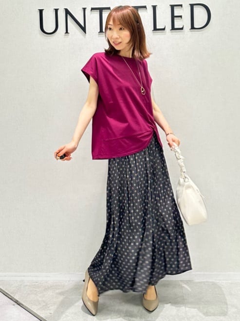 Miwaさんの「UNTITLED｜【洗える/Tシャツ】ツイストプルオーバー」を使ったコーディネート