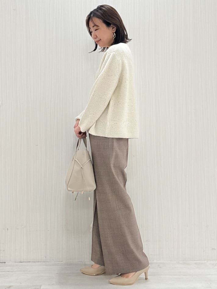 yuさんの「COUP DE CHANCE｜【手洗い可】ストレートワイドパンツ」を使ったコーディネート