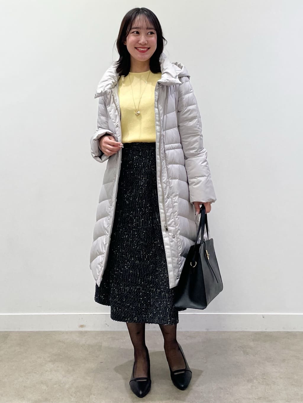 yukariさんの「Reflect｜【SS-4Lサイズ／ウエスト調整可】フーデッドロングダウンコート」を使ったコーディネート