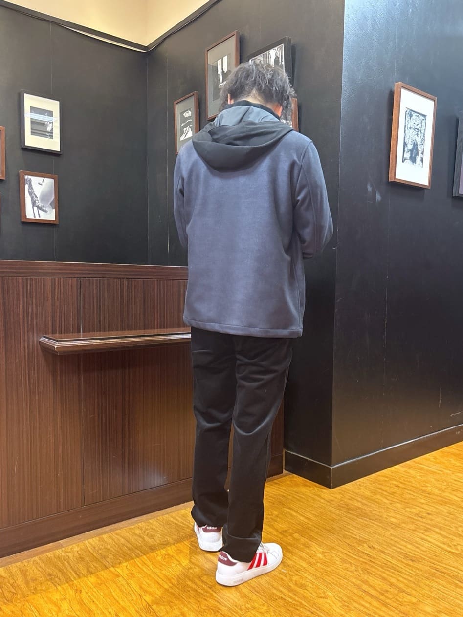 KEIさんの「TAKEO KIKUCHI｜【JUST ONE LAYER】ダウンファブリック ジップアップ フード ブルゾン」を使ったコーディネート