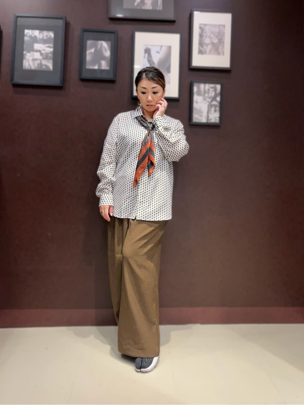 735さんの「TAKEO KIKUCHI｜ボーラーハット柄 長袖シャツ」を使ったコーディネート