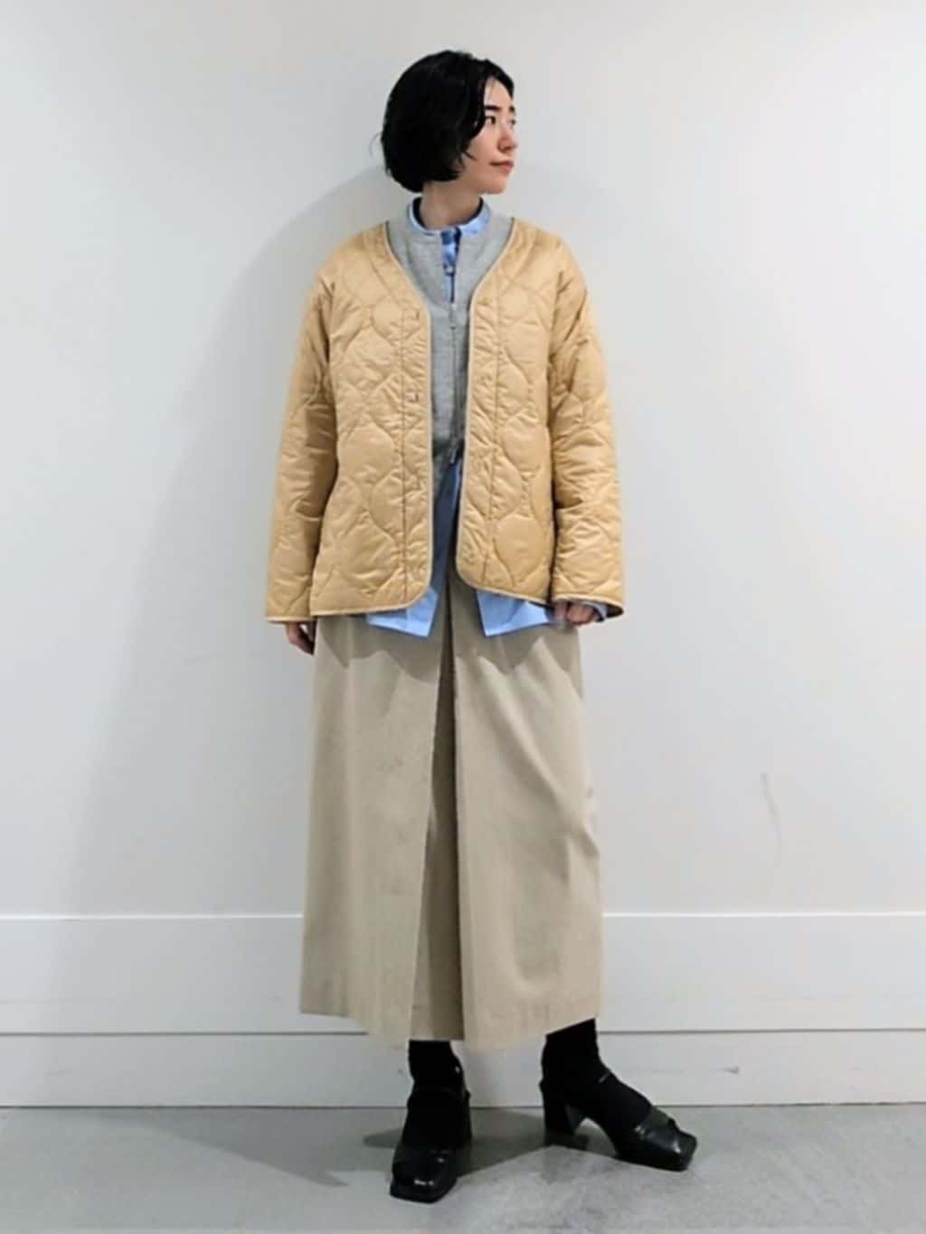 ミズタさんの「UNTITLED｜【ゆったりサイズ／着丈短め】ジップニットカーディガン」を使ったコーディネート