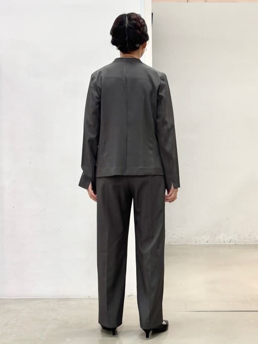 fujiさんの「THE SHOP TK｜ノーカラージャケット【セットアップ可】」を使ったコーディネート