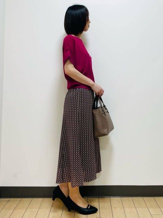 Riiさんの「Reflect｜【選べる7色◎／手洗い可／二の腕カバー】半袖ニット」を使ったコーディネート