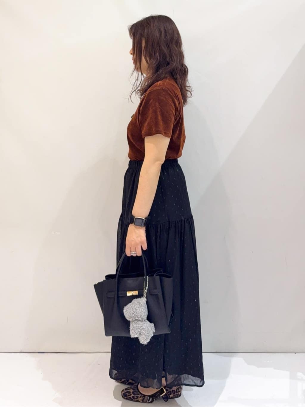 nakkoさんの「OPAQUE.CLIP｜フロッキーチュールTシャツ【洗濯機洗い可】」を使ったコーディネート