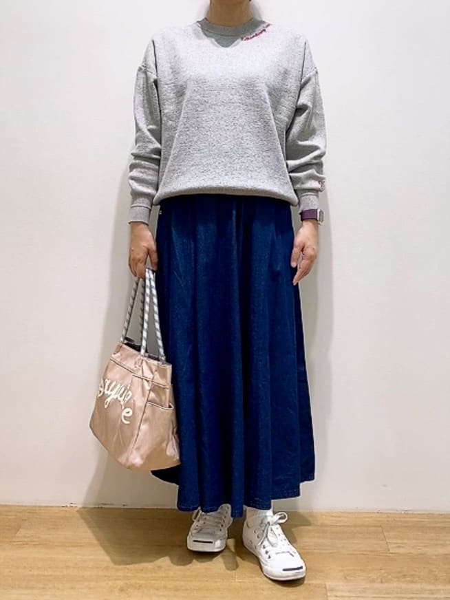 Hamaさんの「Dessin｜【洗える】刺繍入りジャカードニット」を使ったコーディネート
