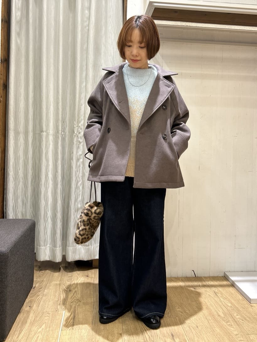 ga_riさんの「THE SHOP TK｜バルキーブレンドヤーンニットプルオーバー」を使ったコーディネート