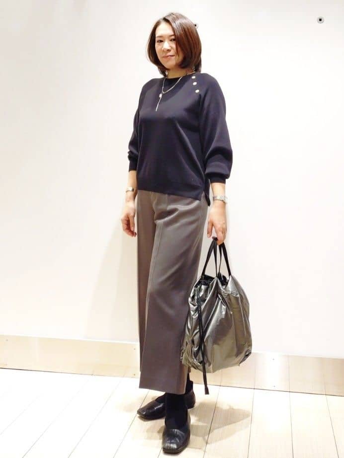 ⭐︎m.peatchan⭐︎さんの「Reflect｜【ゆったり着られる◎】ラグランスリーブニット」を使ったコーディネート