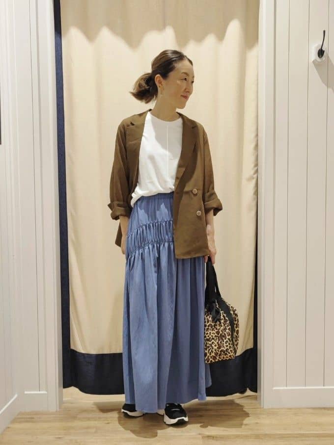 toyaさんの「Dessin｜【洗える】フレアカットソー」を使ったコーディネート