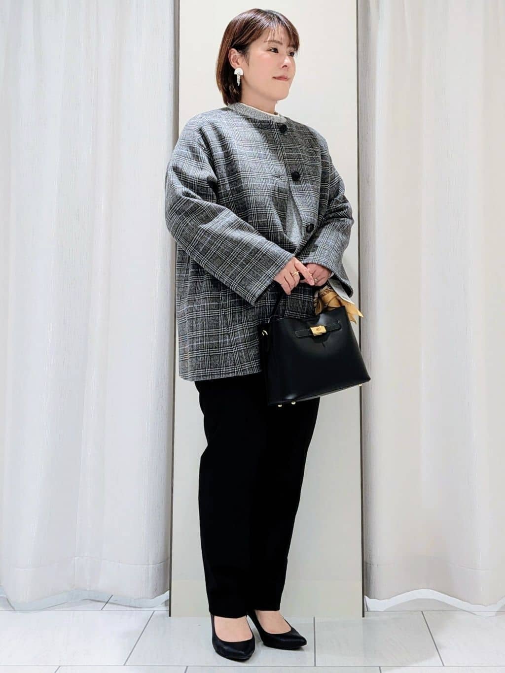 Onumaさんの「UNTITLED｜【重ね着もおすすめ/洗える】ウールカシミヤ クルーネックニット」を使ったコーディネート