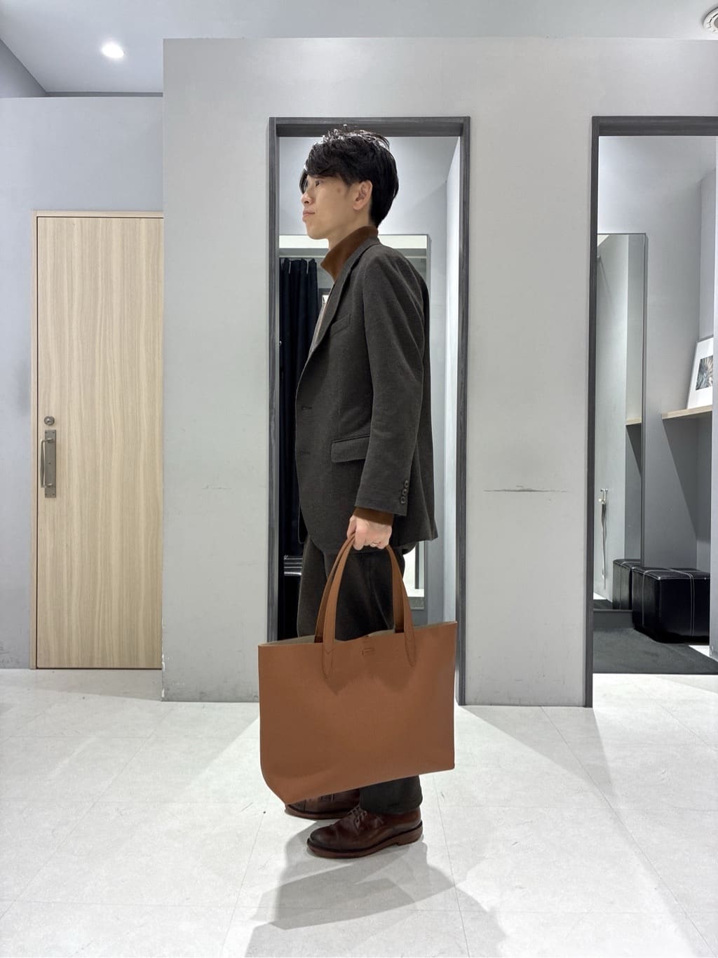 わいずみさんの「TAKEO KIKUCHI｜【None Of Stress】アクティブジャージ 千鳥 ジャケット」を使ったコーディネート