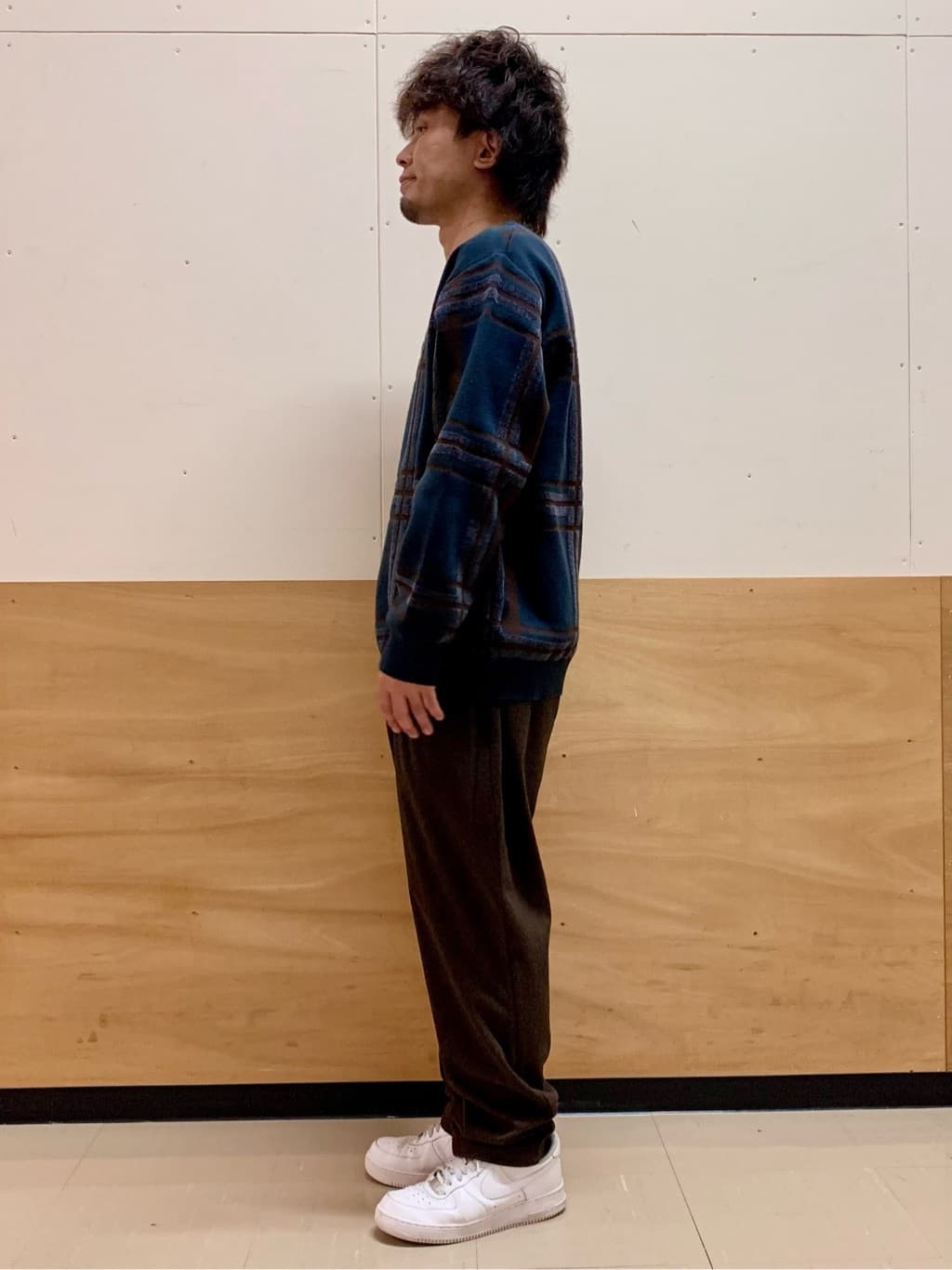 MATUさんの「THE SHOP TK｜チェックジャカードニット【洗濯機OK】」を使ったコーディネート